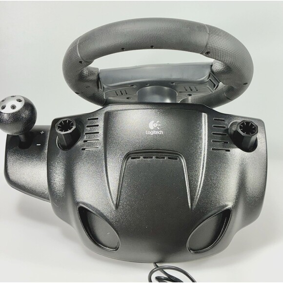 Logitech Driving Force Pro E-UJ11 USB Wired Steering Wheel with Shifter & Pedals - Picture 6 of 16